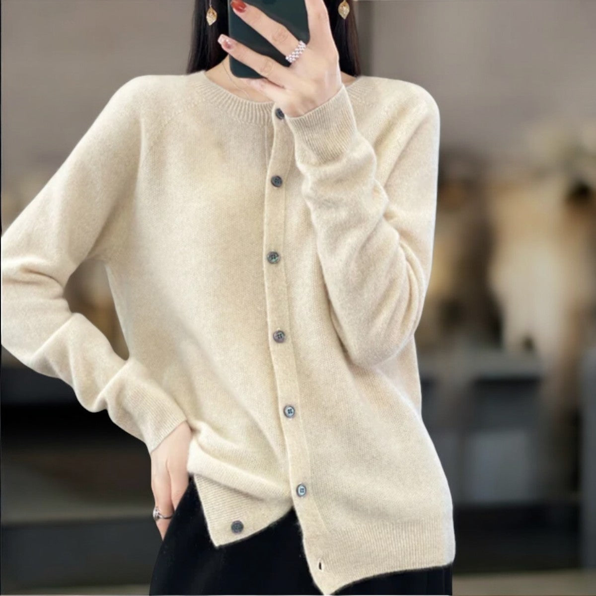 Leonie™ | Women's Merino Wool Cardigan