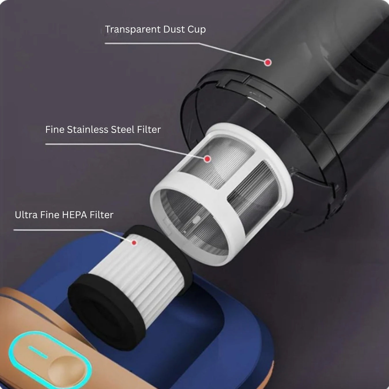SlumberVac™ UV Handheld Vacuum