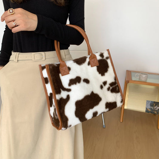 Ally™ Fluffy Cow Print Tote