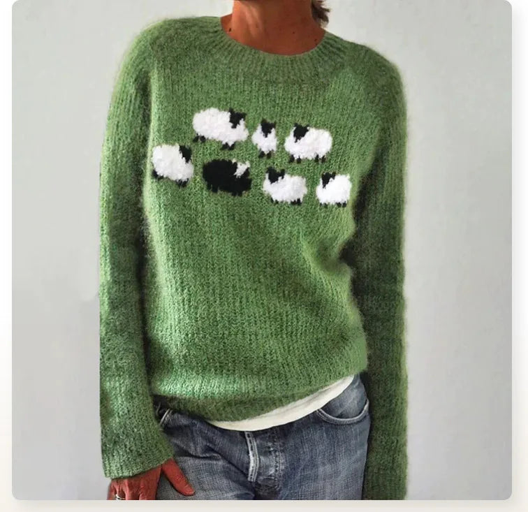 Mary™ | Women's "Baa Baa Black Sheep" Sweater