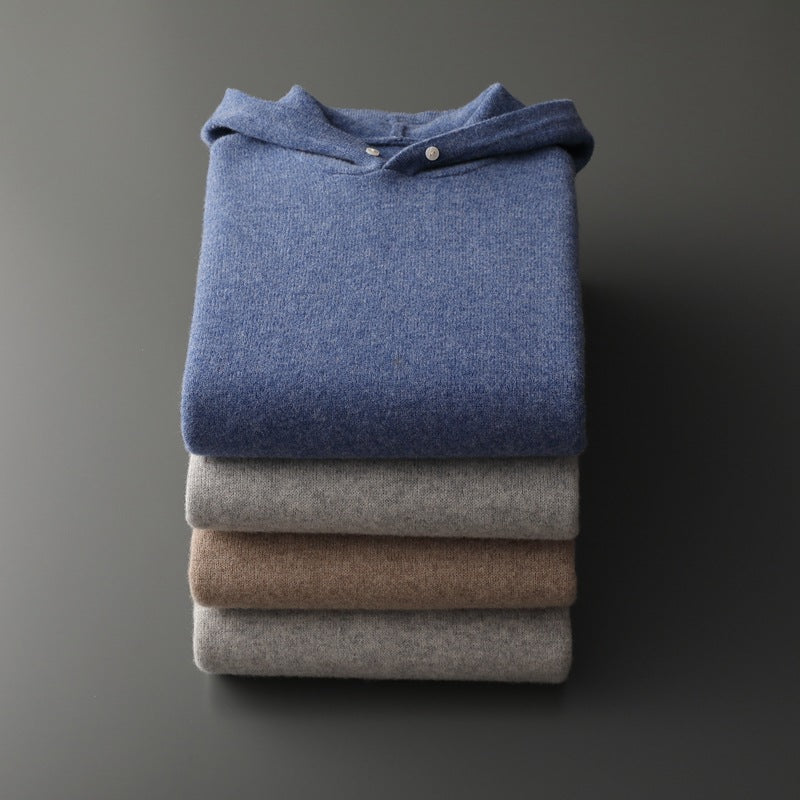 Morris™ | Men's Merino Wool Sweater with Hoodie