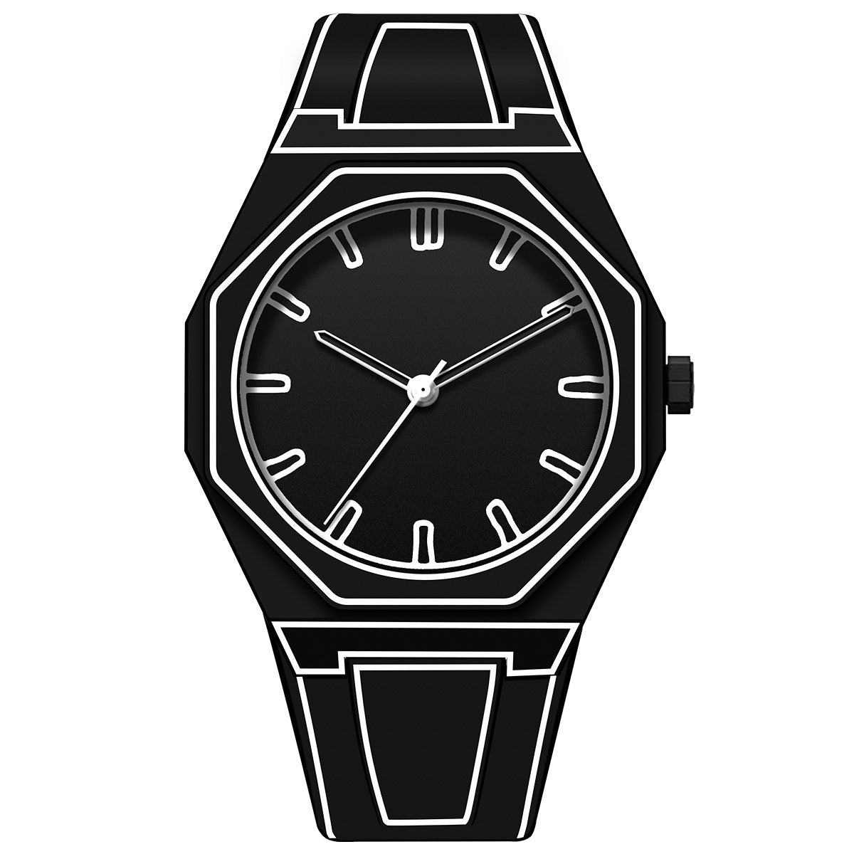 AstroSketch™ | Black & White Outline Watch