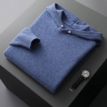 Morris™ | Men's Merino Wool Sweater with Hoodie