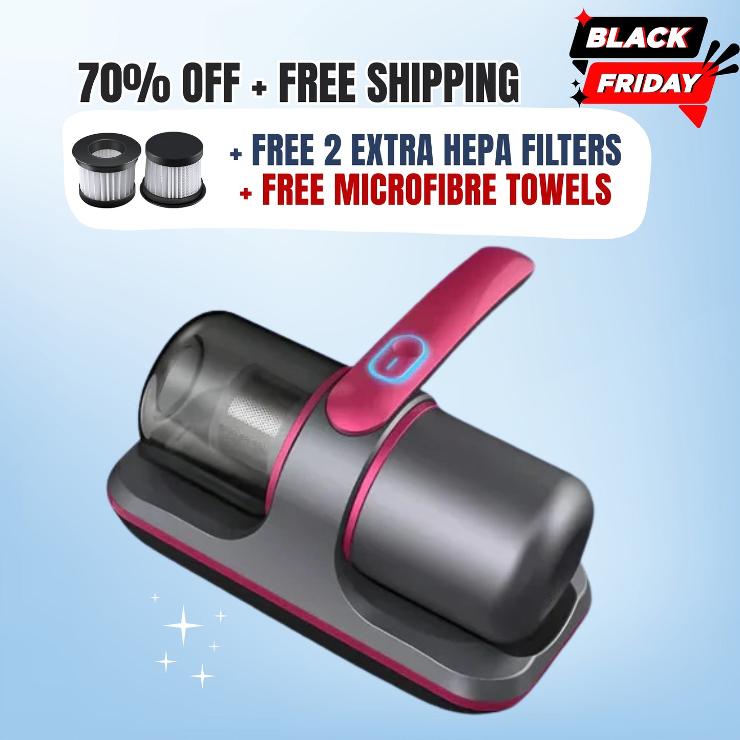 SlumberVac™ UV-C Handheld Vacuum