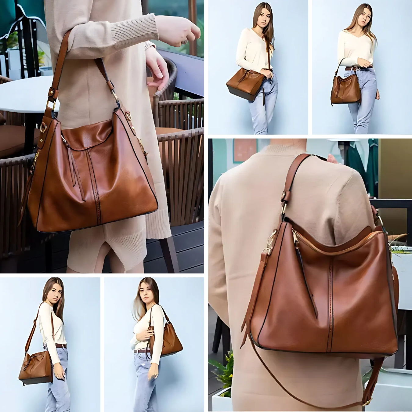 Ava™ | Luxury Hobo Handbag