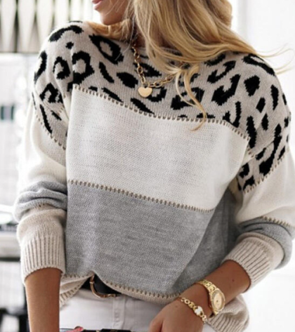 Lela™ | Women's Leopard Print Sweater