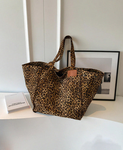 Sienna™ Large Leopard Canvas Tote Bag